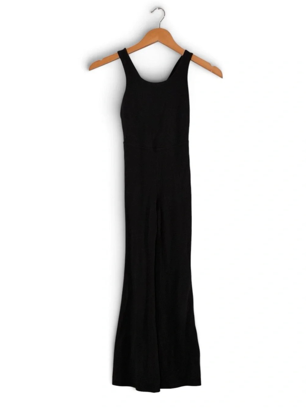 Old Navy | Like new black sleeveless flare leg stretch jumpsuit girls size 8